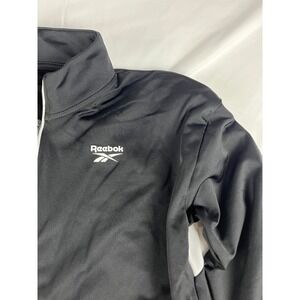 Reebok ID BV Tricot Track Top XS Black Full Zip Athletic Jacket Training